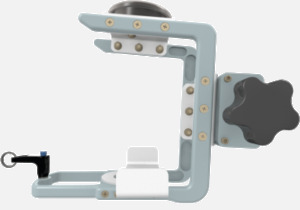 Hillaero BRONCHOTRON FAA certified mountable bracket for Air Ambulance Airmed Helicopter or Fixed Wing Aircraft SIDE